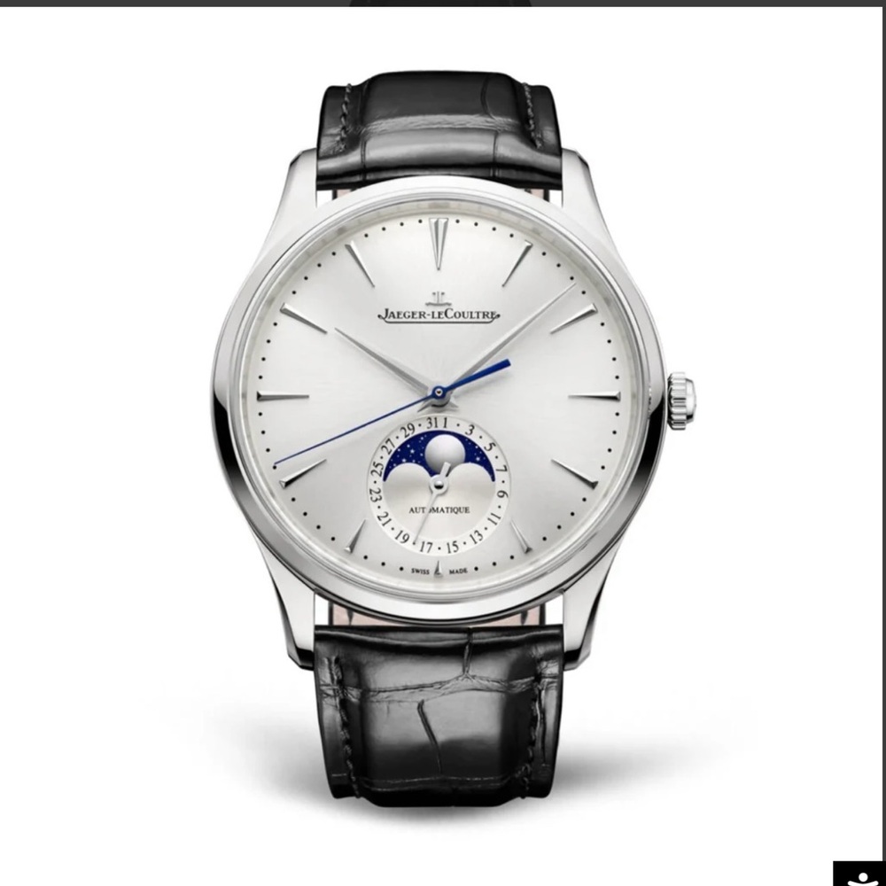 Silver and Black Watch-automatic moon (this is a copy)
